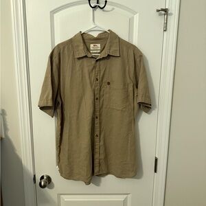 Fjallraven Men's Beige Casual Button Down Shirt